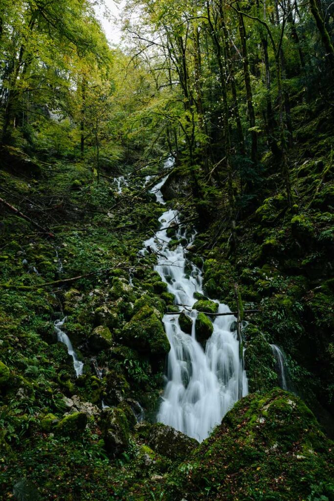 L'entrée des Gorges par temps pluvieux 